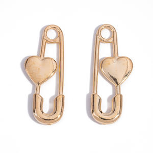 Dijes colgantes de Pin de amor de oro plateado para caja de basura, colgante de Pin de corazón de amor con temática del Día de San Valentín, fabricación de joyería antigua DIY 79 - Product Image 4