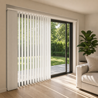 Stores verticaux en PVC de 89 mm avec lames de 3,5 pouces, résistants à l'humidité, pour la décoration intérieure moderne des fenêtres, taille personnalisée