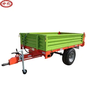 Tractor mini trailer 2 ton 3 ton 5 ton farm utility farm tipping trailers