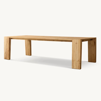 Mobilier américain classique de salle à manger en bois massif Table table de conférence bureau étude Villa hôtel peut être personnalisé