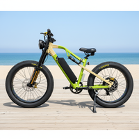 Vélo de montagne électrique en gros, 26 pouces, pneus larges, E-MTB, vélo électrique avec clignotants