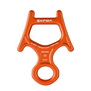 Descensor en Forma de Ocho Xinda, Aleación de Aluminio, para Cuerdas de 8-13 mm, Dispositivo de Seguridad para Escalada en Roca, Montañismo y Rappel - Product Image 1