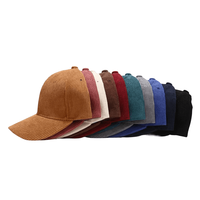 Gorra de béisbol de 6 paneles de pana y terciopelo, estilo vintage, diseño personalizado, para hombre