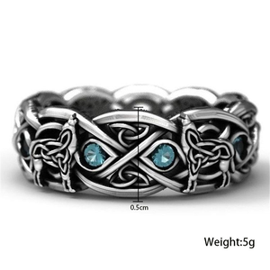 2025 doppio <span class=keywords><strong>lupo</strong></span> intagliato Vintage Hip Hop anello di tela zircone anello di moda per le donne - Product Image 2