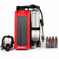 Système d'extinction d'incendie portable à dos avec cylindre d'air comprimé et masque respiratoire pour la lutte contre les incendies forestiers