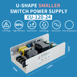OEM/ODM u-shape 100W 120W 150W AC-<span class=keywords><strong>DC</strong></span> chuyển mạch cung cấp điện 12V 18V 24V 36V 48V điện áp đầu ra duy nhất 3A 4A 5A 5.5A 6.5A hiện tại - Product Image 2