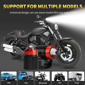 Sistema de Iluminación con Chip 3570, Luces LED Dobles Blancas y Amarillas <span class=keywords><strong>para</strong></span> Motocicleta, Luces Antiniebla <span class=keywords><strong>Mini</strong></span> <span class=keywords><strong>para</strong></span> Conducir - Product Image 2