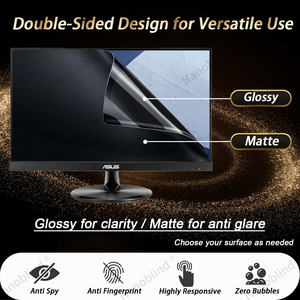 ตัวกรองความเป็นส่วนตัวติดตั้งง่ายสำหรับจอภาพเดสก์ท็อป <span class=keywords><strong>ASUS</strong></span> ขนาด 21.5 นิ้ว 16:9 ป้องกันแสงสะท้อน ป้องกันแสงสีฟ้า ป้องกันรอยนิ้วมือ - Product Image 3