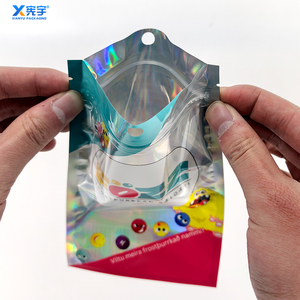 Sacs d'emballage alimentaire personnalisés avec logo imprimé, scellables à chaud, anti-odeur, à fermeture éclair, en Mylar, pour bonbons, fruits gélifiés, chocolat, <span class=keywords><strong>chewing</strong></span>-<span class=keywords><strong>gum</strong></span> - Product Image 5