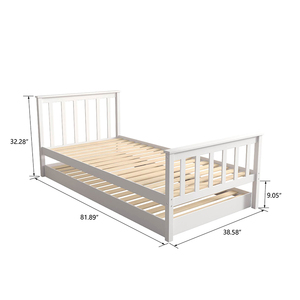 Fabricante Chino de Camas Individuales de Madera Combinadas de Estilo Moderno AB06, Cama Moderna AB06 - Product Image 3