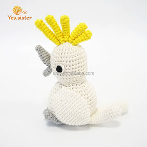 प्लश भरा खिलौना ऑस्ट्रलिया सफेद तोट्स सजावटी पक्षी गुड़िया पीपी कपास भरने के साथ - Product Image 3