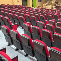 Sièges de théâtre en tissu modernes - Chaises d'auditorium pliables confortables pour les salles de conférence et les salles de réunion universitaires