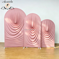 Housses de draperie pour arche de mariage ANNIELU, housses extensibles en spandex pour fond de scène, pour la décoration de cérémonie de mariage et de fête