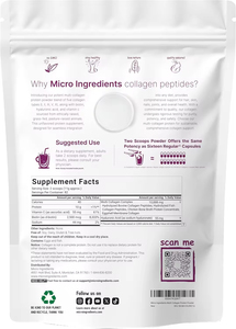 Mejor Colágeno Halal Phyto 2BL Blanqueador e Iluminador 907g/bolsa, Polvo de Péptidos de Colágeno Hidrolizado con Ácido Hialurónico - Product Image 3