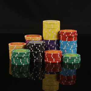Jetons de <span class=keywords><strong>poker</strong></span> en céramique pièces de jeu vidéo de divertissement personnalisées pour enfants modèle Flash d'usine du Texas - Product Image 3