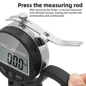 0-12,7mm Digitale Dickenmessgeräte/Instrumente/Messgeräte Geeignet für Papier, Folie, Stoff, Klebeband - Product Image 2