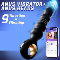 Vibromasseur anal vibrant réglable, perles anales, masseur de prostate, jouet sexuel en silicone pour hommes et femmes
