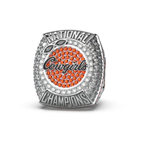 Oklahoma State University 2021 Championnat national Anneau Cape Fear Academy Tennis State Champion Médaille Metal Group Stunt Medal