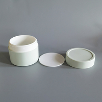 Pot de crème à double paroi en plastique givré mat Pot en PP à double couche de matériau mono 60g 100g 150g 180g 200g 250g pour lotion pour le corps et le visage