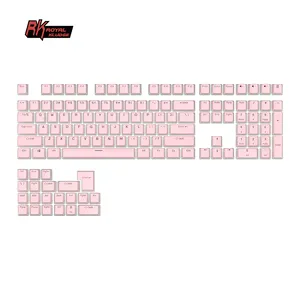 रॉयल Kludge आरके कस्टम 96 gmk लेजर कोरिया विंटेज kawaii गुलाबी रेट्रो एबीएस हलवा यांत्रिक कीबोर्ड 60% keycaps