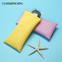 Classique mode PU cuir balle Port Portable étui à lunettes femmes étui lunettes de soleil pochette de protection Pack emballage lunettes de soleil sac