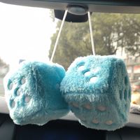 Dés flous personnalisés décoration de voiture Dés moelleux Jouet en peluche Porte-clés Dés en peluche Oreiller Jouets