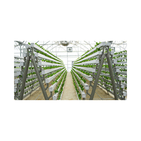 Vente chaude Équipement de culture hydroponique professionnel de grande taille en PVC de qualité alimentaire stabilisé aux UV Cultivateur de fraises Agricole