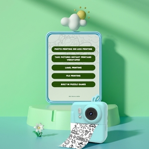 Mini imprimante multifonction avec appareil photo pour enfants, appareil photo thermique à double objectif avant et arrière pour enfants, jouet éducatif en gros - Product Image 5