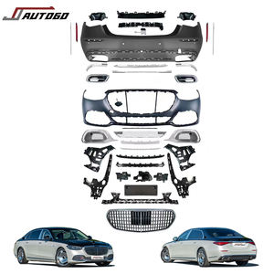 Kit de carrosserie d'accessoires automobiles pour Mercedes Benz <span class=keywords><strong>Classe</strong></span> <span class=keywords><strong>S</strong></span> W223 2021 2022 <span class=keywords><strong>2023</strong></span> 2024 2025 avec calandre de pare-chocs Facelift à Maybach Style - Product Image 1