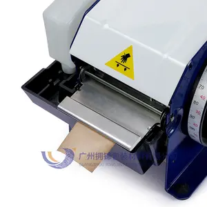 Dispenser semiautomatico per taglierina per nastro in carta Kraft attivato da acqua a lunghezza regolabile