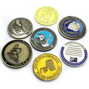 Promotional gifts metal coins factory OEM advertising medal Commemorative double sided 3d metal custom Challenge Coin