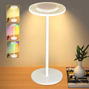 Đèn bàn LED tròn sạc bàn ánh sáng Loại C sạc cảm ứng chuyển đổi rgbic + WW thay đổi màu sắc - Product Image 1