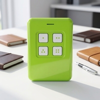 Duplicateur de télécommande étanche 4 canaux à code fixe en ABS durable 433,92 MHz pour ouvre-porte de garage à volet roulant