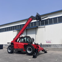 Chariot télescopique multi-chargeur diesel tout-terrain chinois de 4 tonnes, 10 m, 12 m, agricole, télescopique, avec certification CE