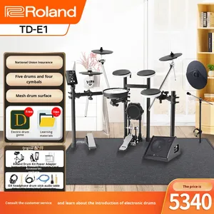 ชุดกลองไฟฟ้า <span class=keywords><strong>Roland</strong></span> <span class=keywords><strong>TD</strong></span>-E1 Steel สำหรับผู้ใหญ่และเด็ก พกพาสะดวก + Zhuole - Product Image 6