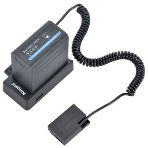 Batería Ficticia KingMa LP-E17 con Placa Adaptadora de Batería NP-F980D a Batería Ficticia LP-E17 para <span class=keywords><strong>Canon</strong></span> EOS RP 750D 800D - Product Image 2