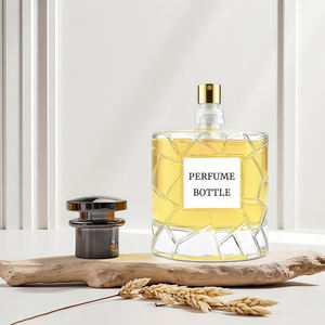 Botella <span class=keywords><strong>de</strong></span> Perfume <span class=keywords><strong>de</strong></span> Vidrio <span class=keywords><strong>de</strong></span> Lujo Vintage Única, Redonda y Vacía, con Logotipo Personalizado, <span class=keywords><strong>de</strong></span> 50 ml y 100 ml - Product Image 1