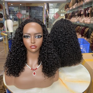 Perruques Super Double Drawn Flip Over de Haute Qualité en Cheveux Humains Bruts Indiens, 16 Pouces, Boucles Pixie, Perruque Personnalisée - Product Image 1