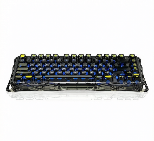 K1 Lite Aluminium 75% Mechanical Keyboard Hot Swappable 2.4G Type-C Three Mode RGB Gasket Structure Desktop New Gaming Keyboard