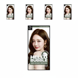 Mise-en-scene Hello Bubble Tinta per Capelli Marrone Cenere Khaki, Confezione da 5 - Prodotto Scontato - Product Image 1