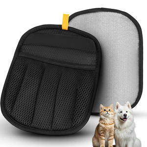 New Design Pet Grooming Cat Hair Removal Glove Pet Hair Remover Glove Pet Cleaning Deshedding Glove for Clothes Bed Mat <b>Sofa</b> - Product Image 1