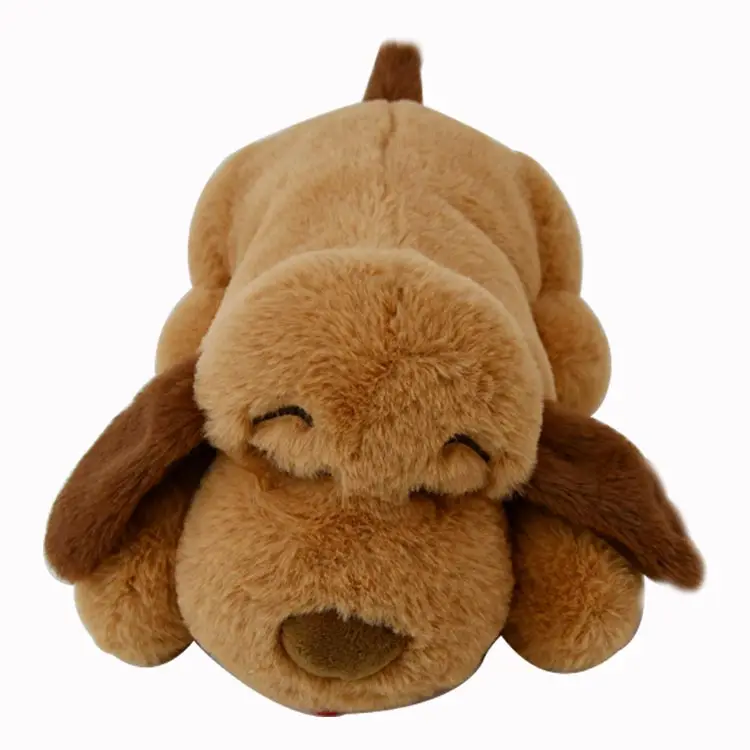 Sıcak peluş yavru köpek yumuşak peluş köpek Pet anksiyete Accompanies uyku oyuncak