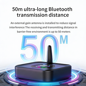 Émetteur <span class=keywords><strong>audio</strong></span> <span class=keywords><strong>HIFI</strong></span> A2DP 5.4 avec prise en charge WAV/FLAC/APE et portée de 50 m - Adaptateur AUX pour voiture, TV, PC, écouteurs - Product Image 5