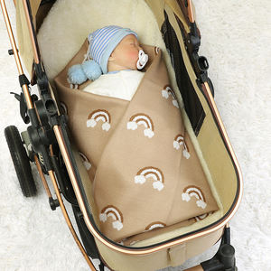 Mantas Tejidas para Bebé MIMIXIONG, OEKO-TEX, Envoltura para Recién <span class=keywords><strong>Nacido</strong></span>, Diseño Personalizado con Logotipo, Cojines Portátiles para Exteriores - Product Image 5