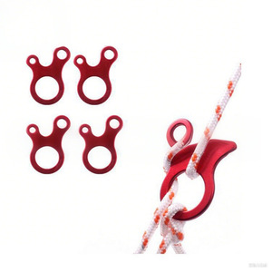 Cleye – Boucle à nœud rapide à 3 trous en alliage d'aluminium, rouge, pour corde de tente, crochet escargot réglable, outil de survie - Product Image 4