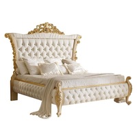 Ensembles de chambre à coucher d'hôtel de haute qualité Ensembles de chambre à coucher de luxe en bois lit king queen