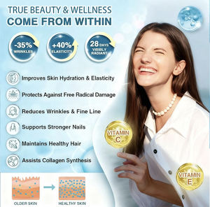 แคปซูลคอลลาเจนแอล-กลูตาไธโอน วิตามินซี ยาเม็ดเสริมคอลลาเจนบริสุทธิ์ สำหรับผิวขาวกระจ่างใส - Product Image 5