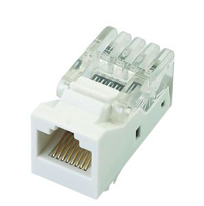 ตัวเชื่อมต่อสายแลน CAT5E แบบ 8 พิน UTP ไม่ต้องใช้เครื่องมือ RJ45-RJ45 คีย์สโตนแจ็ค  แบบเชื่อมต่อได้ง่าย - Product Image 1
