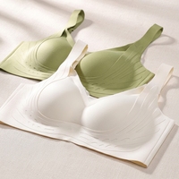 Soutien-gorge sans fil sans couture en nylon fin, à couvrance totale, en forme de W, pour un confort optimal et une sensation de légèreté, anti-affaissement, pour usage quotidien – Meilleures ventes