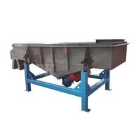 Crible vibrant linéaire industriel, séparateur de sable, machine de tamisage à moteur contrôlé par PLC pour le tamisage de la poudre de pierre et du sable